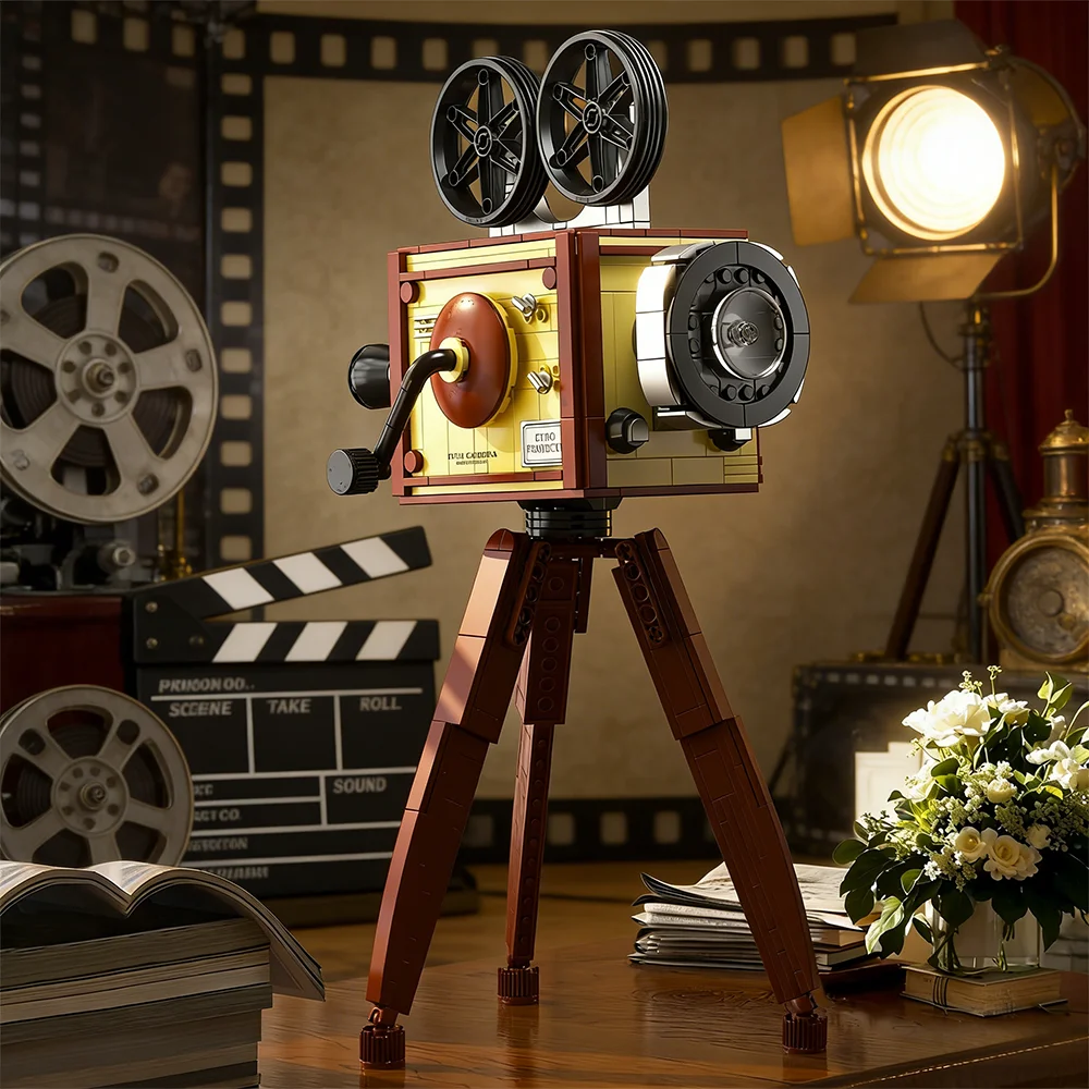 

Мини-конструктор: 3D-проектор в стиле винтажного кинопроектора, классический набор для просмотра фильмов, декор для кабинета, коллекционный подарок для самостоятельной сборки