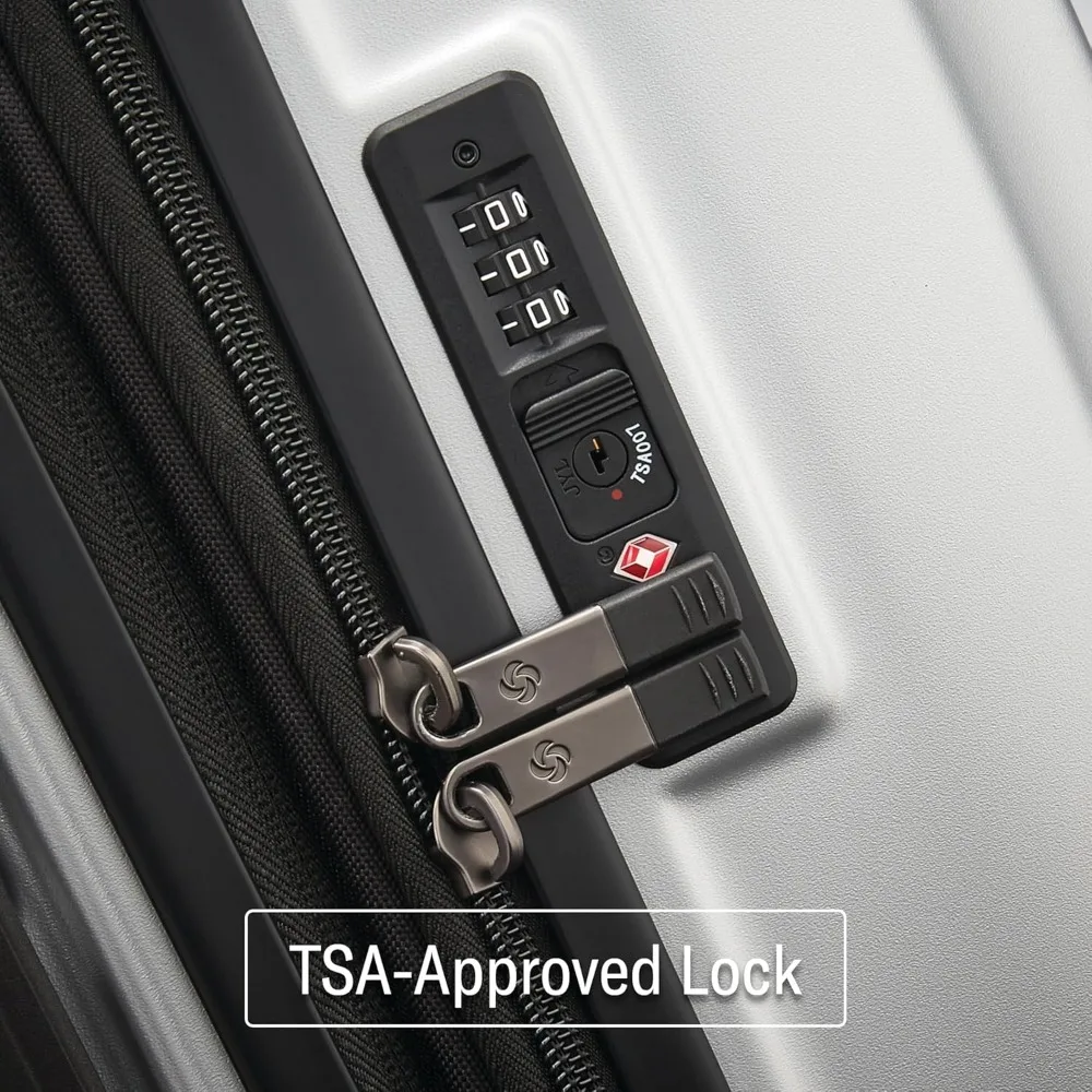 Equipaje de mano ligero y resistente a impactos de 20 pulgadas con 360 °   Ruedas giratorias y características ajustables para comodidad en viajes