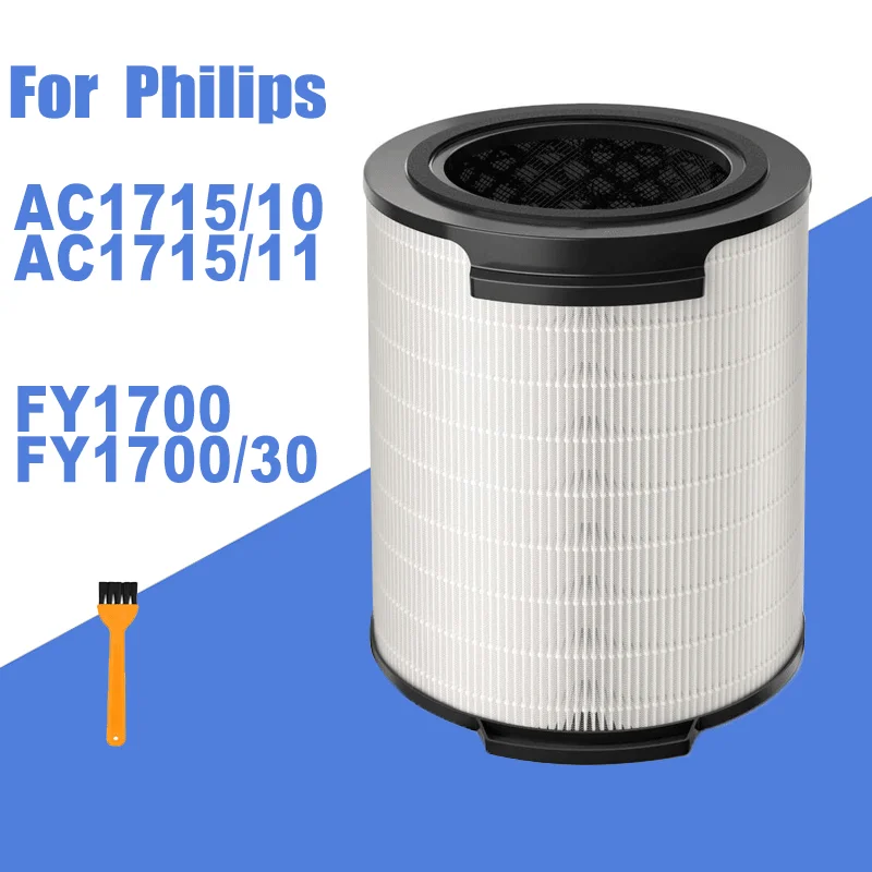 for Philips Air Purifier AC1715/10 AC1715/11 Hepa Combined Activated Carbon Filter FY1700 FY1700/30