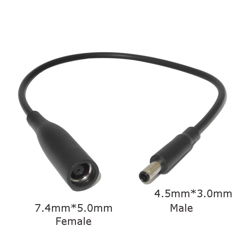 1pc For Dell Laptop DC Power Charge Converter Adapter Cable Cord 7.4x5.0 female to 4.5x3.0 mm male Dropshipping
