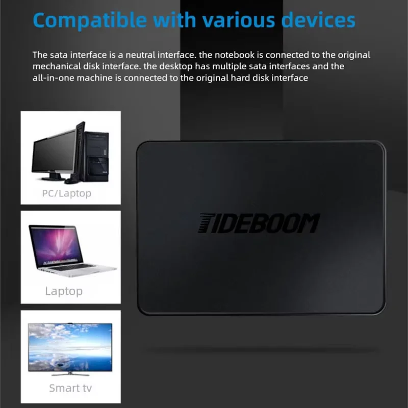 Tideboom 2 تيرا بايت SSD 2.5 بوصة SATA 3 SSD 128GB 240GB 256GB قرص صلب كمبيوتر محمول داخلي HDD 480GB 512GB محرك الحالة الصلبة للكمبيوتر المكتبي