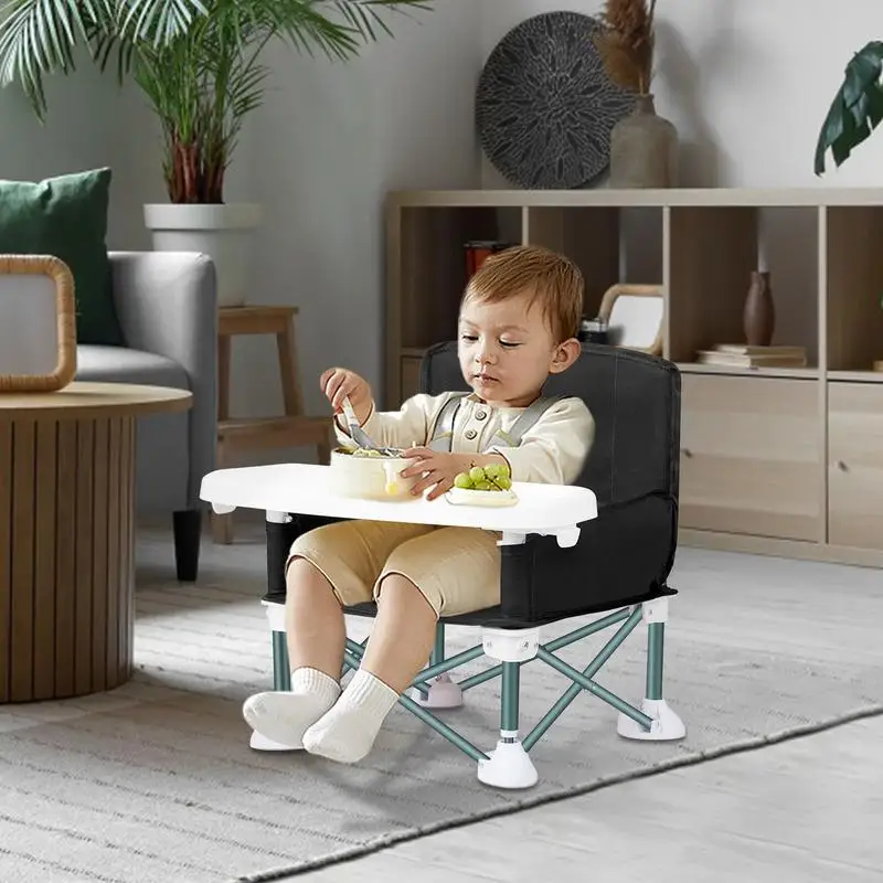 Asiento elevador de viaje con bandeja, silla de comedor portátil para niños, asiento elevador multifuncional, mesa de comedor para niños pequeños