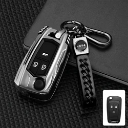 Funda de llave de coche de aleación de Zinc, cubierta completa para Buick, Chevrolet, Cruze, Opel, Vauxhall, Insignia, Mokka, Encore, Auto Fold Key Shell, protección
