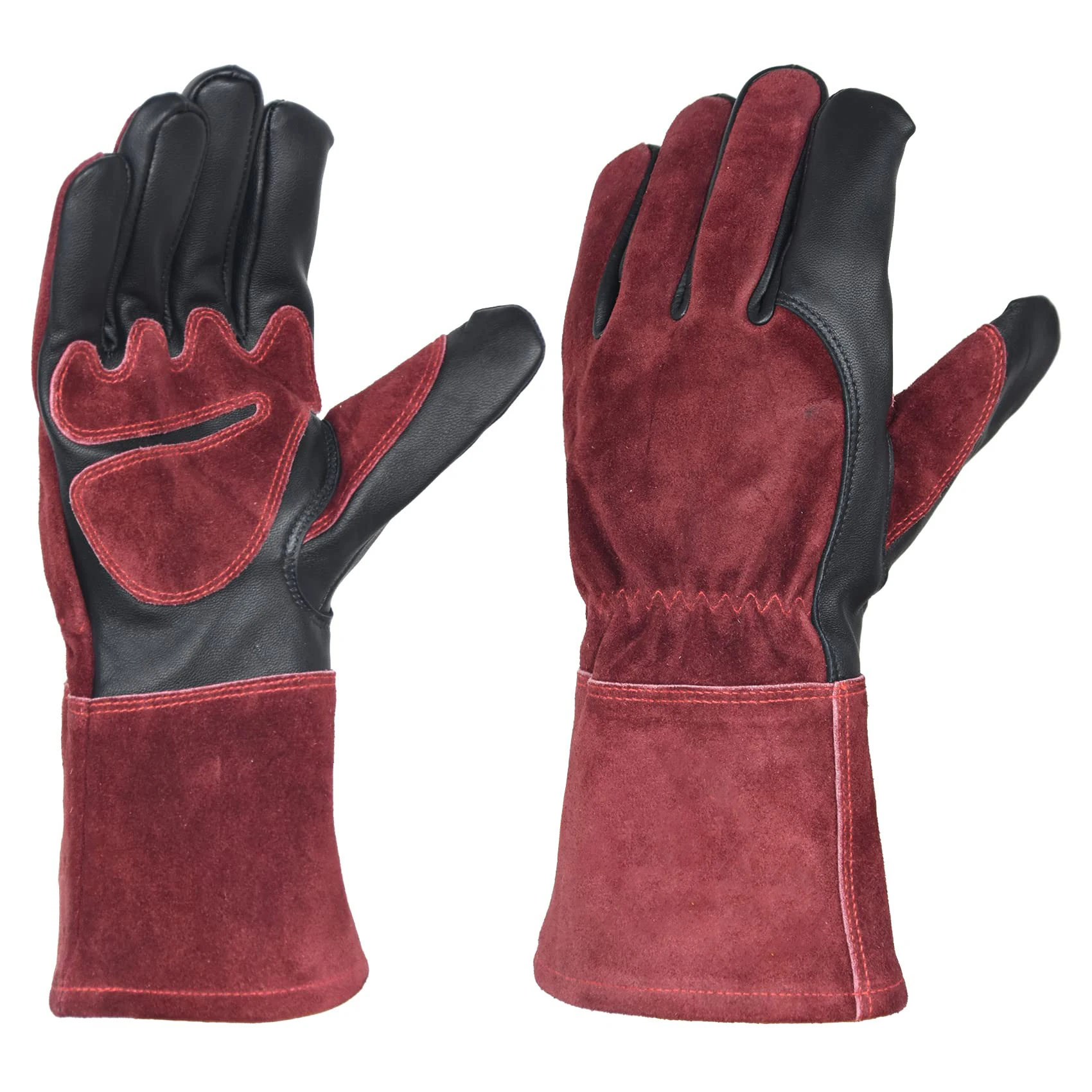 Household Protective Gloves For Welding Construction Garden Safety Cowhide Leather Work Gloves