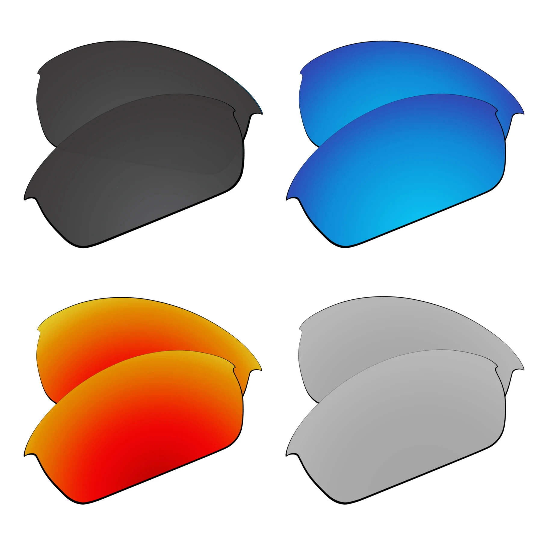 SNARK Polarized Replacement Lenses for Oakley Bottle Rocket OO9164 Sunglasses (Lenses Only) - Multiple Choices