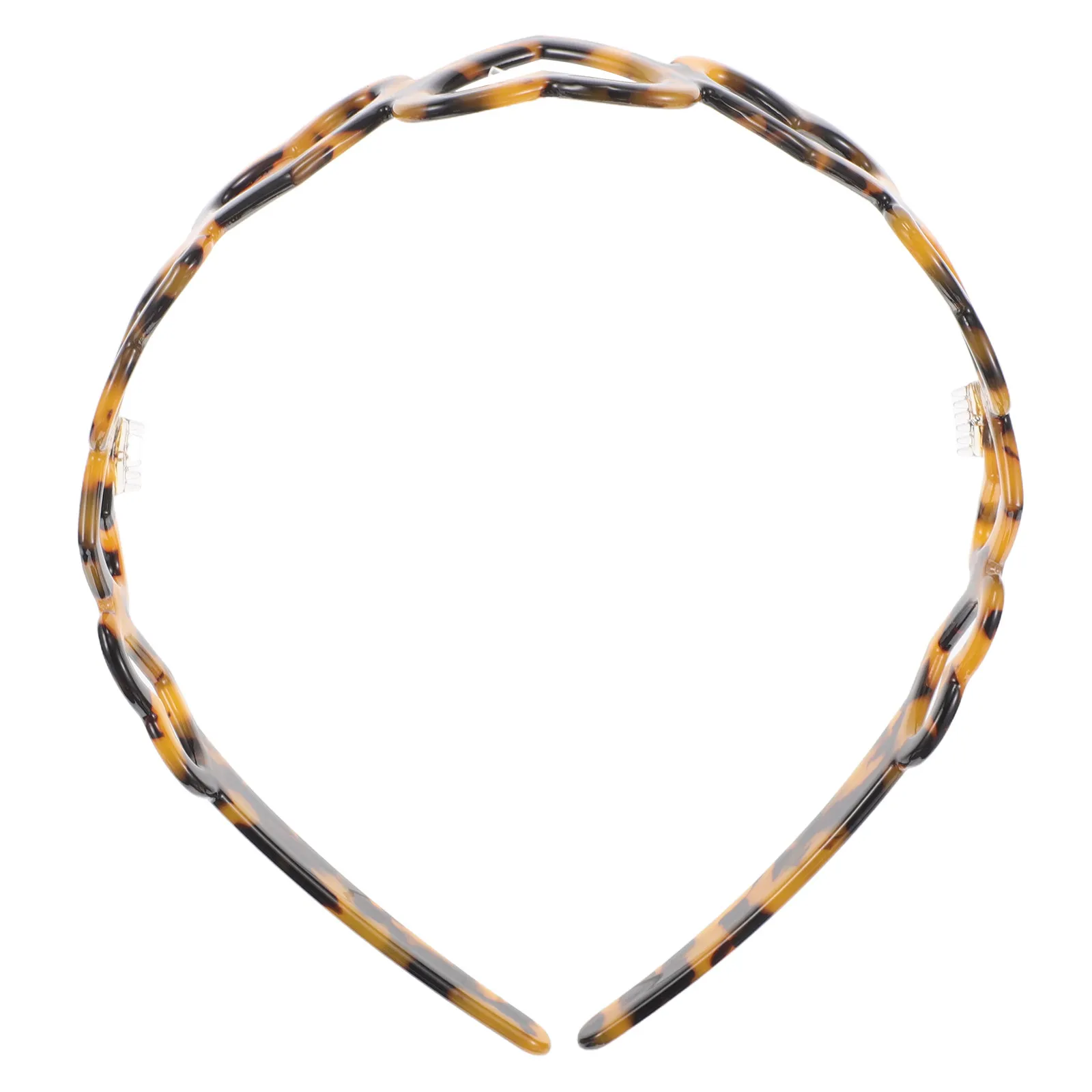 

Heart Acetate Headband Women Fancy Hollow Heart French Style Fashionable Hair Accessory Nonslip Makeup Facial Headband