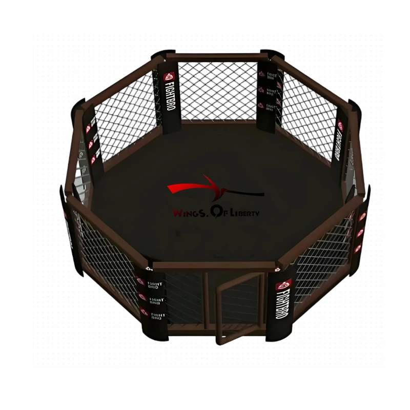 Martial arts 6m * 6m octagonal cage, steel frame, for professional boxing