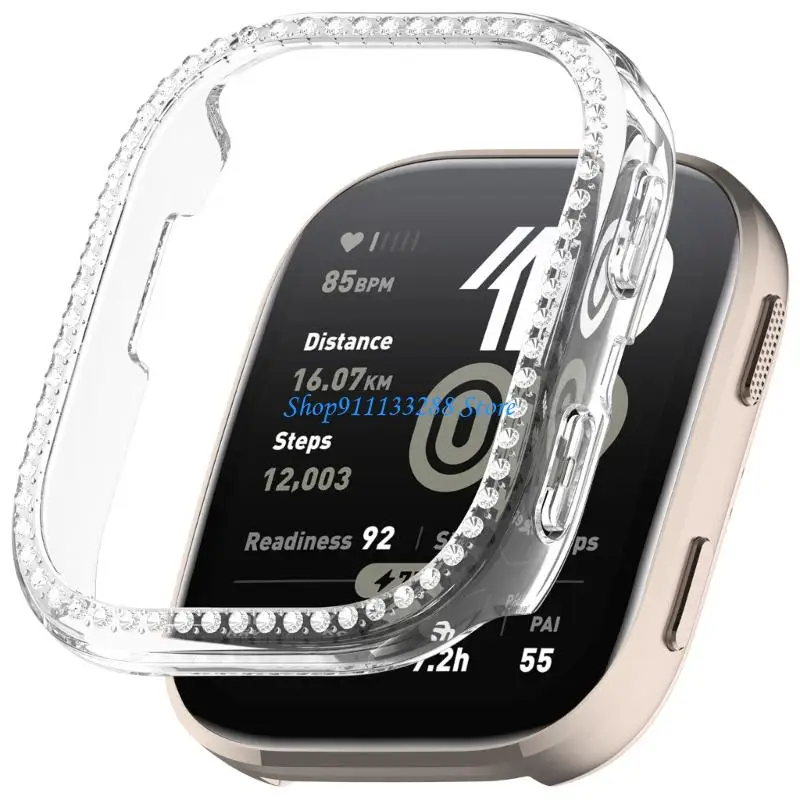 G88D Stylish Geometric Cutout Protective Shell with Quick Release Mechanism Watch Case Simple Installation for Watch Bip6