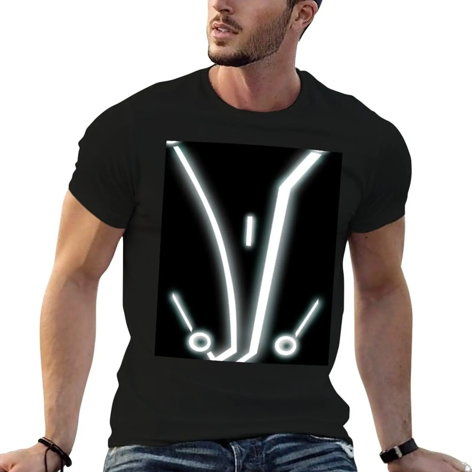 Light Up the Grid 2 T-Shirt Plus Size Street Style Tee
