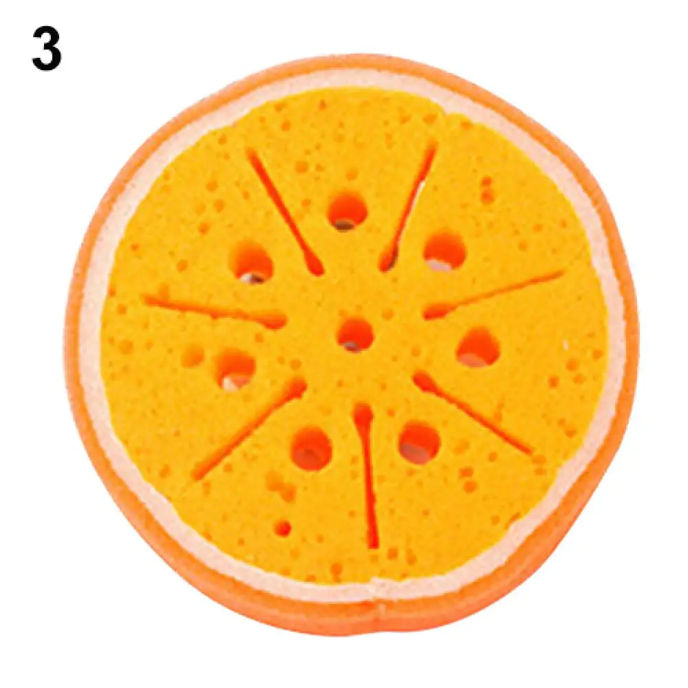 Cleaning Sponge Strawberry Orange Kitchen Tool Fruit Dish Washing Cleaning Cloth Gadget Sponge Scouring