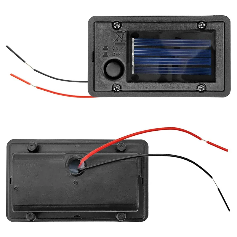 AB53 10Pcs Battery Box, Solar Lantern Light Replacement Parts Top For Outdoor Hanging Lanterns Container Home Solar Lamp