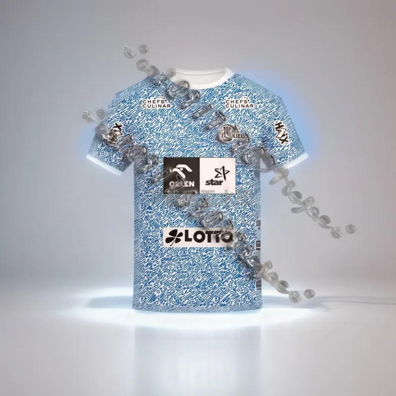 

2024-25 Мужская гандбольная рубашка THW Kiel Молодежная детская спортивная одежда Негабаритная тренировочная гандбольная форма Дышащая футболка унисекс из джерси