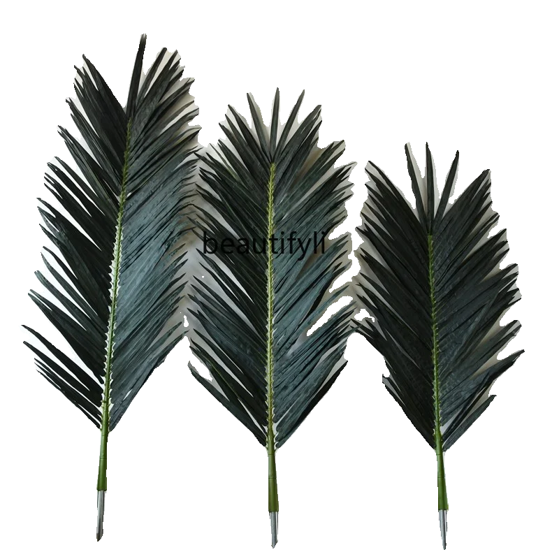 Artificial Coconut Leaves Large Fake Trees Leaves Prop Decoration Big Trees Palm-Leaf Fan Palm Coconut Leaves