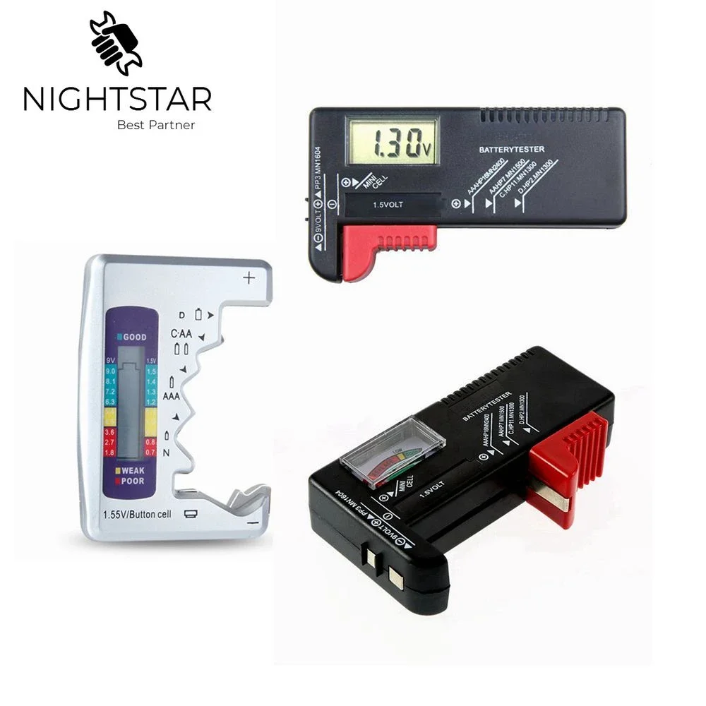 Digital Lithium Battery Capacidade Tester Checkered Load Analyzer Display Check Aaa aa Botão Célula Teste de Tensão Universal