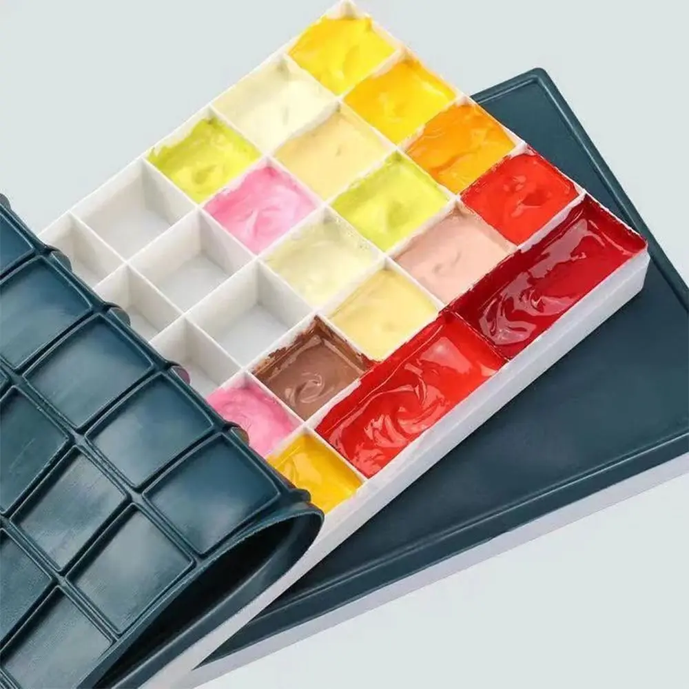 Multifunctional Seal Paint Box Soft Lid with Grids Plastic Box Plastic Portable Bead Storage Box