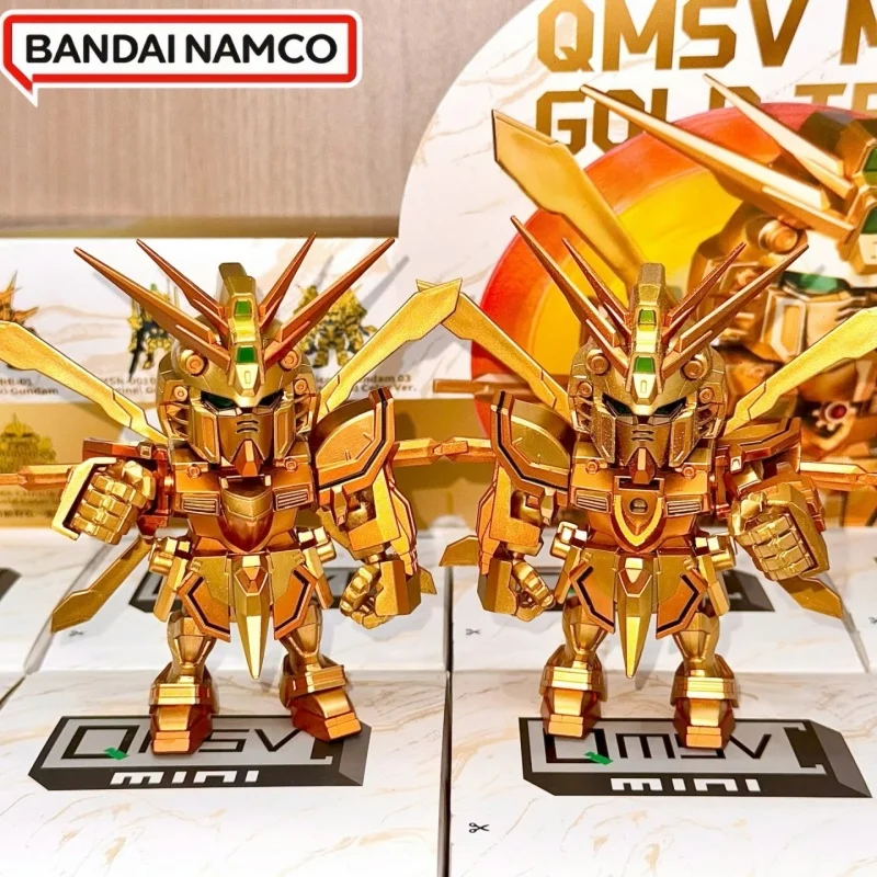 

Новая оригинальная глухая коробка Gungun Qmsv Mini Gold Team Series, роскошная золотая команда, загадочная коробка, аниме-фигурка, украшение, подарочная игрушка