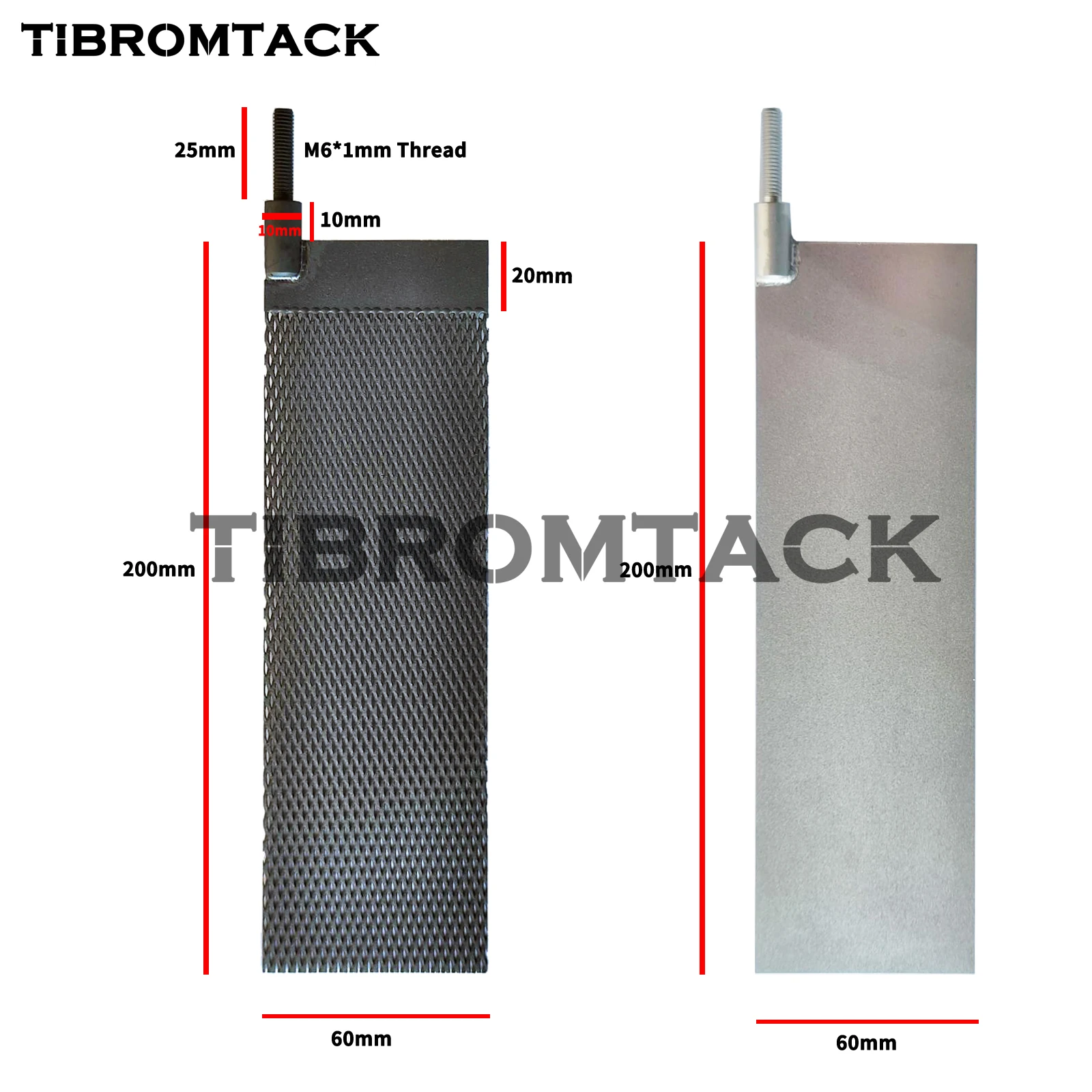 MMO Titanium Anode Mesh, Electrolytic Plate without Coating for Water Treatment, Ruthenium-Iridium Coating and Cathode