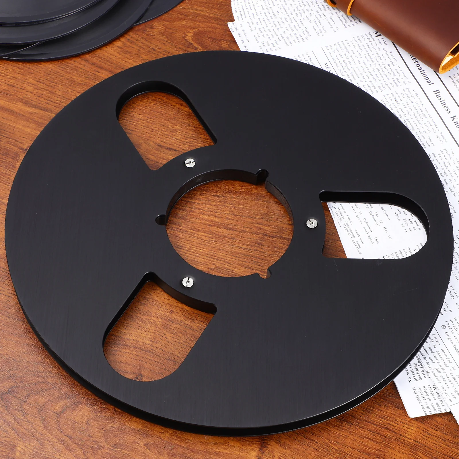 

Empty Tape Reel Aluminum Alloy Universal 3 Holes Take Up Reel Recording Tape Recorder Replacement Recorder Empty Spool