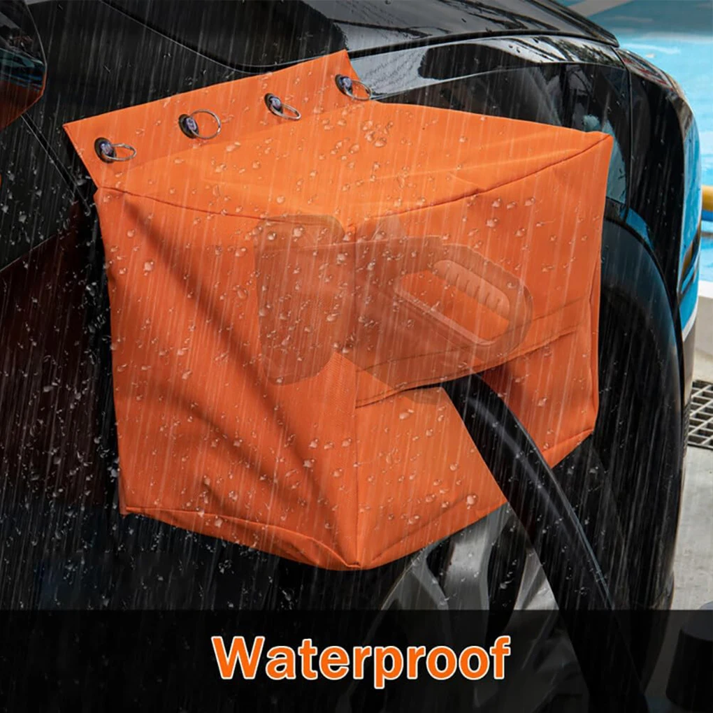 EV Charger Rain Cover impermeabile Outdoor Oxford Cloth veicolo elettrico Car Charging Port Cover Rain Sun resistenza ai raggi UV