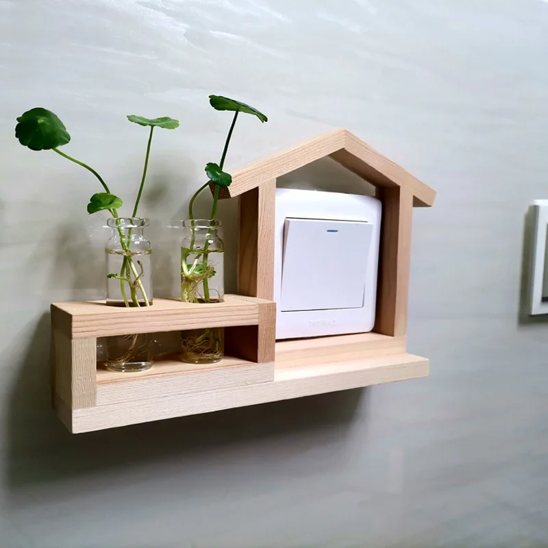 Creative Water Cultivation  Wood Switch Protective Cover Living Room Office Wall Stier Simple Luxury Soet Decorative...