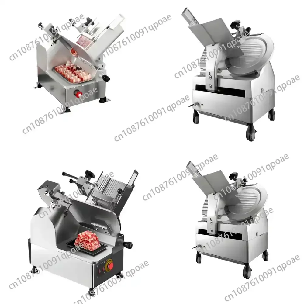 Automatic Slicing Machine for Meat Rolls Stainless Steel Electric Slicer for Pork Beef Mutton Rolls Cutting Food