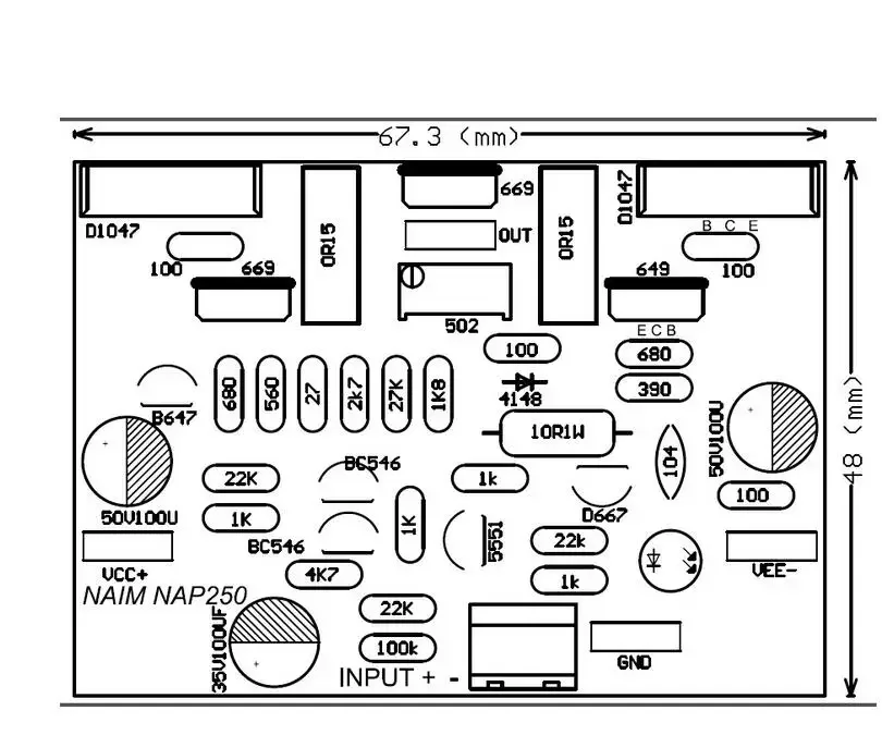 لتقوم بها بنفسك 2 قطعة NAIM NAP250 MOD ستيريو ثنائي القناة مكبر كهربائي مجلس RMS 80 واط 8R لمكبرات الصوت