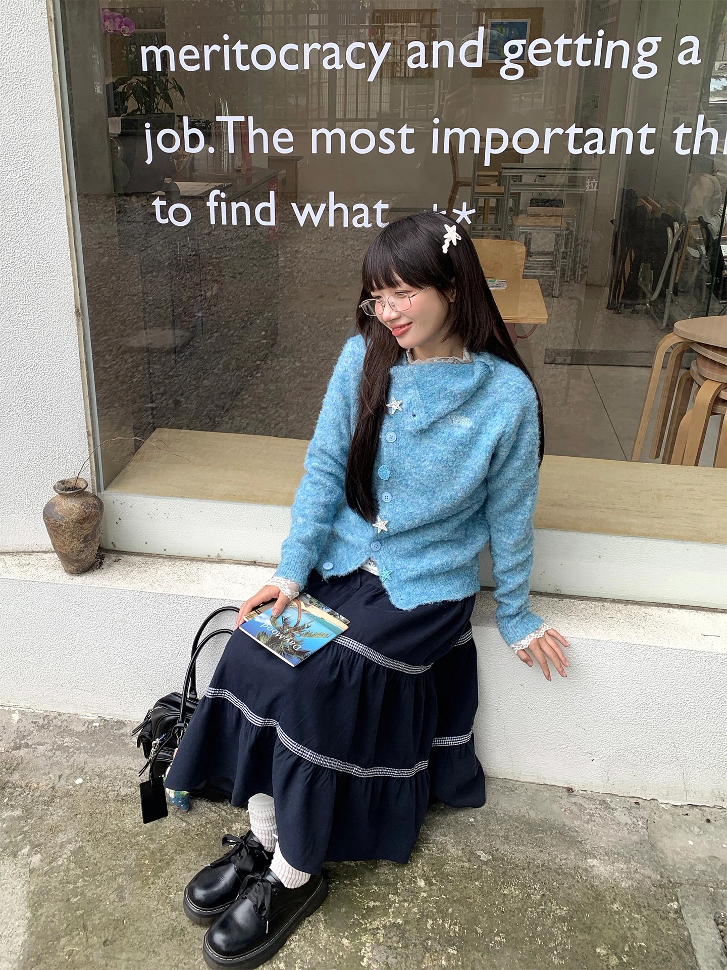 

NIDEBLA Korean Sle Plaid Patchwork Pleated Loose Midi Skirt High Waist Elastic Waist Ci Walk Travel Campus Office Date ...