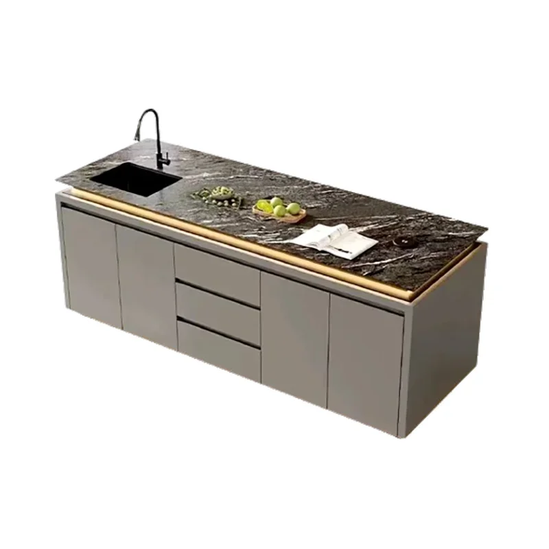 &Italian Minimalist Kitchen Islands Classic Beauty Trendy Aesthetic Kitchen Islands Premium Luxury Islas De Cocina Furniture