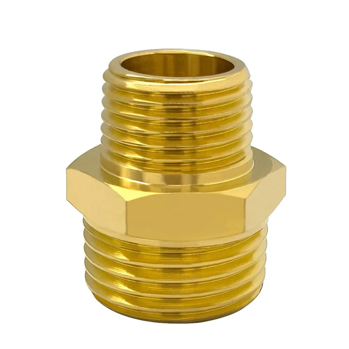 

Латунный соединитель для садового шланга 1/2” (наружная резьба) на 3/4” (наружная резьба), адаптер для подключения садового шланга к трубе