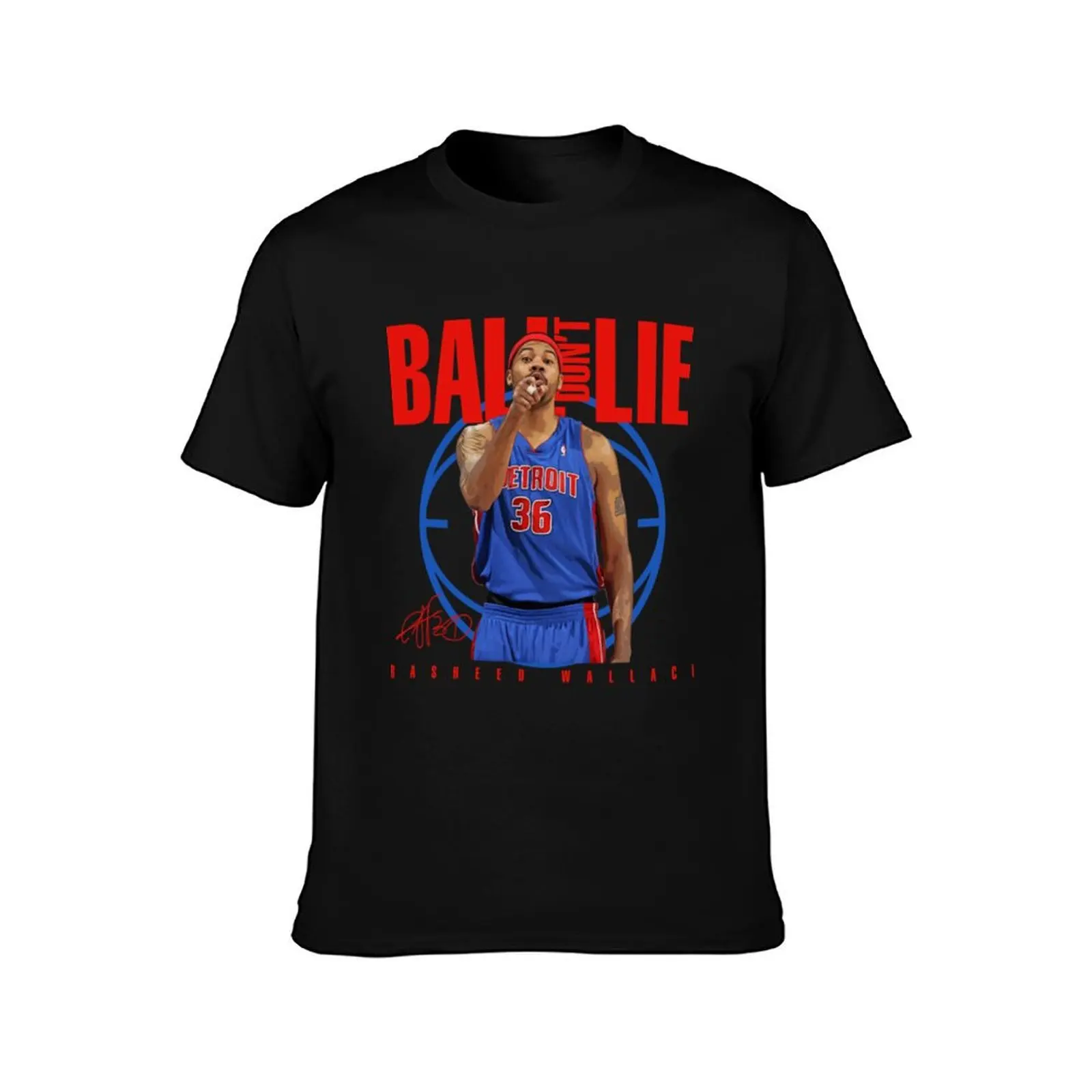 Rasheed Wallace T-Shirt shirts graphic plus size tops boys whites t shirts for men