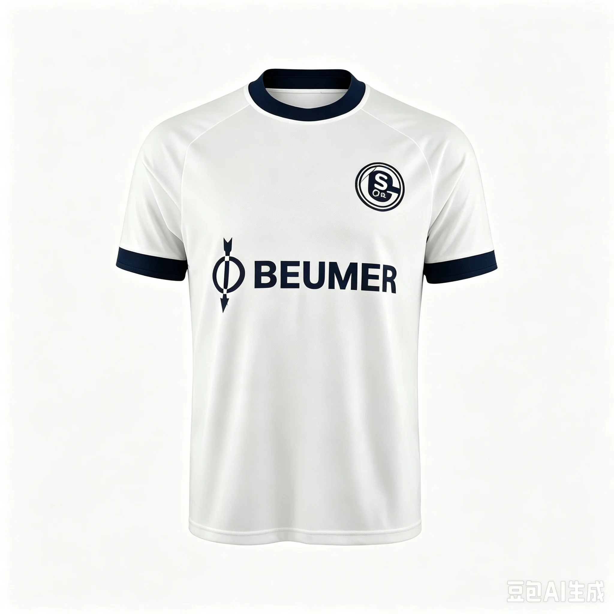 2026-27 Schalke 04 Heim- und Auswärtstrikot mit 3D-Digitaldruck, bequemes und atmungsaktives Sport-Freizeit-Oberteil, Familien-Set – Detail 4