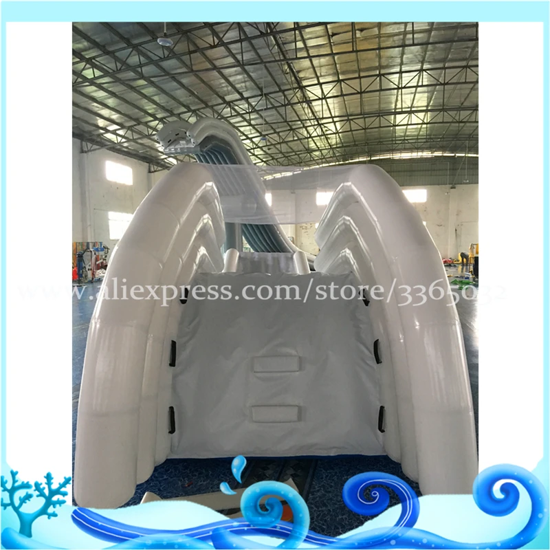 Hot Sale Inflatable Water Yacht Slide Wahoo Inflatable Slide Game Play On Water Big Water Inflatable Slide