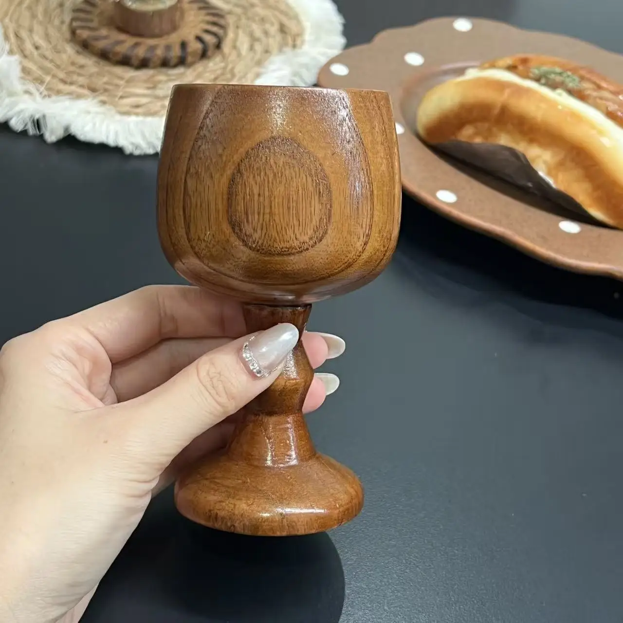 Natural Jujube Wood Cup Coffee Wine Cup Drinking Cup Versatile Wooden Cup Handmade Gift Eco Friendly Home Bar Japanese Style