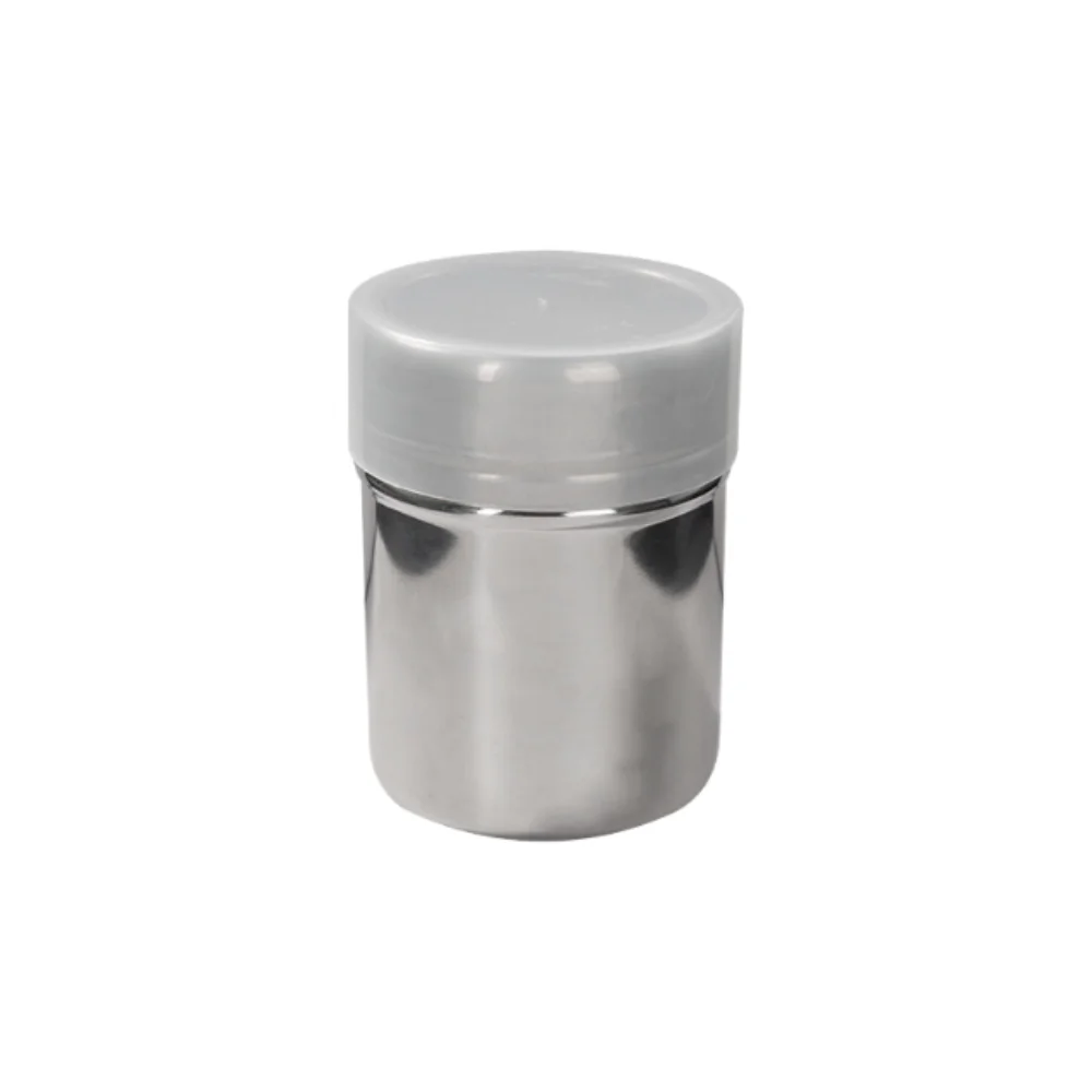 

Stainless Steel Powder Sugar Shake Sifter Fine Mesh with Dustproof Lid Fine Mesh Shake Bottle Smooth and Round Seasoning Bottle