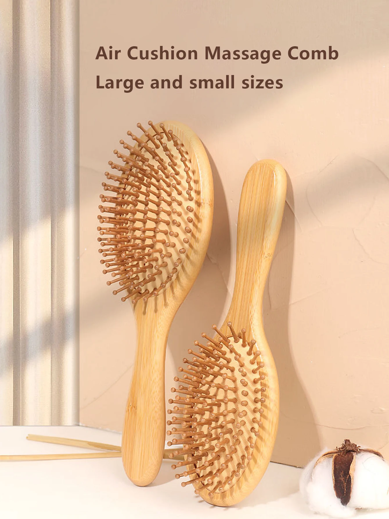 

1pc natural wooden hair comb hair loss scalp massage hair brush hair care healthy bamboo Special for real hair wigsboo comb comb