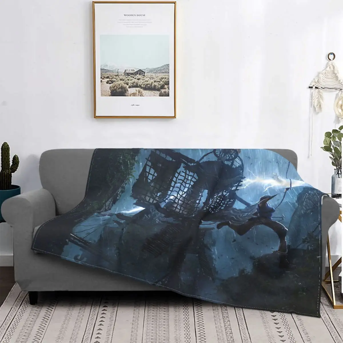 Tomb Raider Jonah Maiava Game Blanket Fleece Spring Autumn Action Shadow Multifunction Super Warm Throw Blankets For Sofa Travel