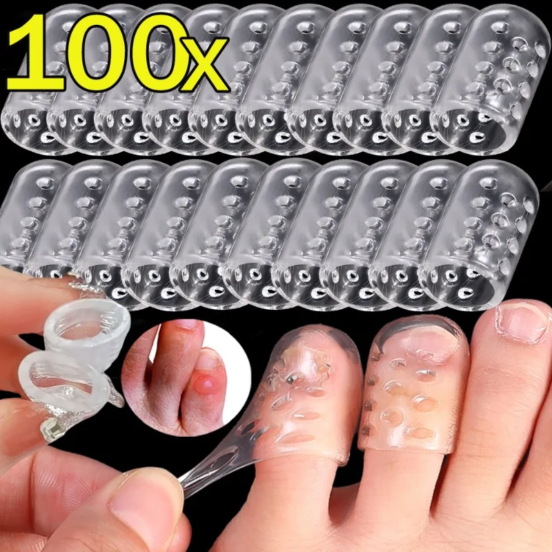 

Силиконовая защита для пальцев ног, летняя женская и мужская мягкая дышащая антифрикционная защита для пальцев, повседневные прозрачные удобные разделители пальцев