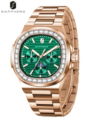 SAPPHERO Men Watches Fashion Quartz Clock Stainless Steel Timepieces Watches For Men Luxury Men's Gifts Wristwatch