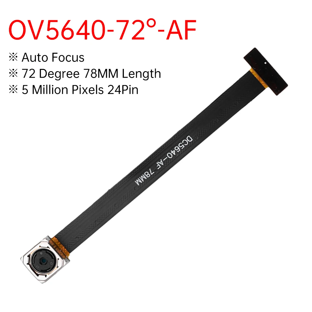 5 Million Pixels 78MM OV5640 Camera Module 68/72/120 Degree High-definition 24PIN DVP Interface