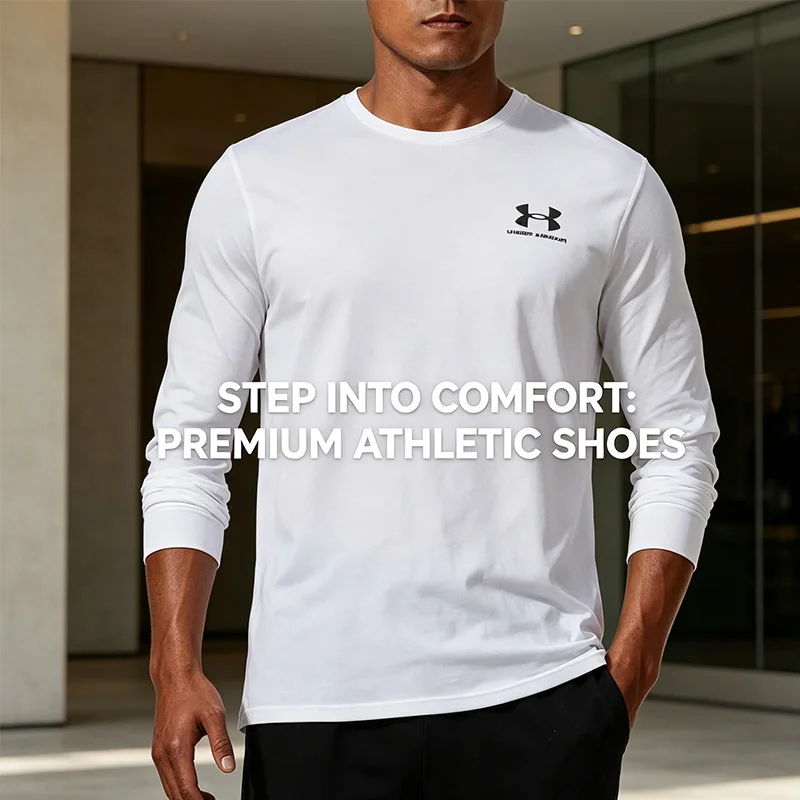

Under Armour Men's Round Neck Long Sleeve Top Breathable Pullover Running Basketball Sports Training Shirt 1329585-100
