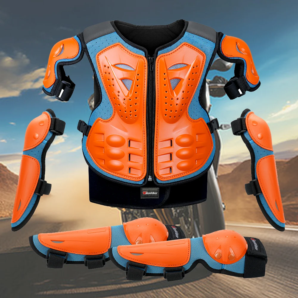 Junior Riding Motorcycle Armour Outdoor Motorbike Protective Children Armour Off-Road Mountain Riding Protective Gear