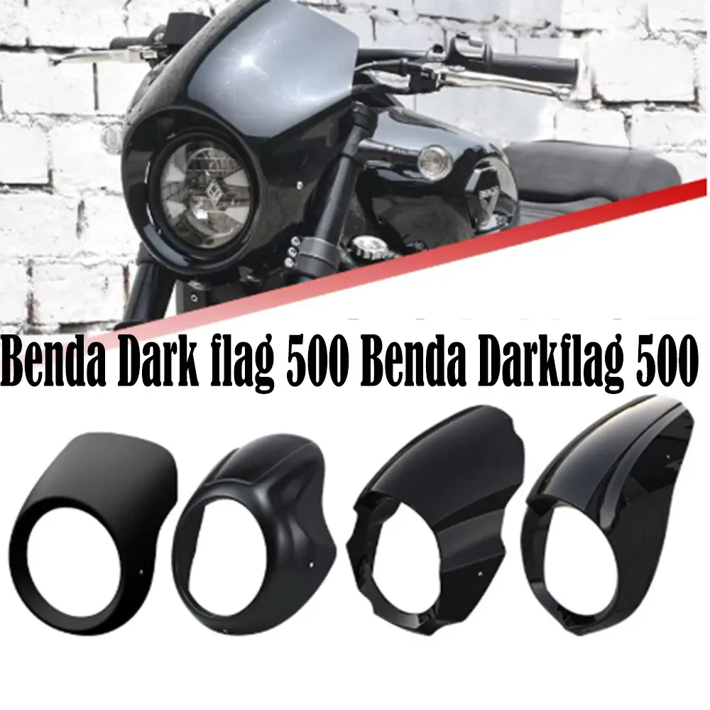 For Benda Dark flag 500 Benda Darkflag 500 Accessories Retrofit Headlight Cover Pig Head Cover Windshield Shroud Front Panel Win