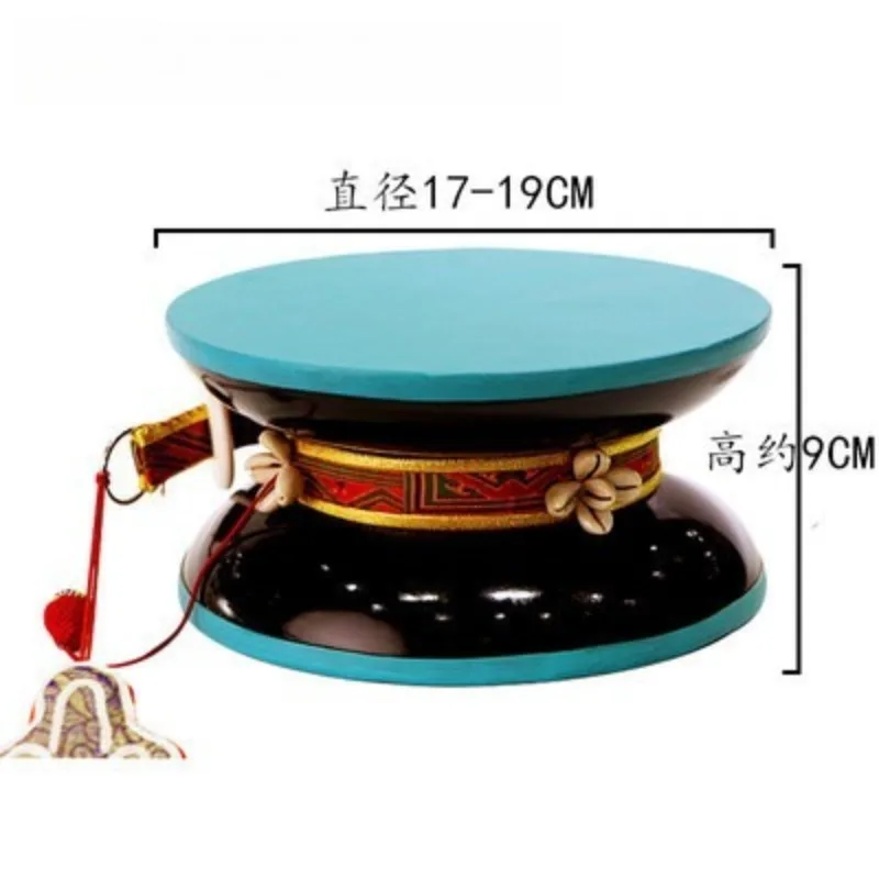 Nepalese Handmade Sheepskin Round Drum Mulberry Wood Buddhism Orff Percussion Instrument Performance Accompaniment Tambourines - Image 6