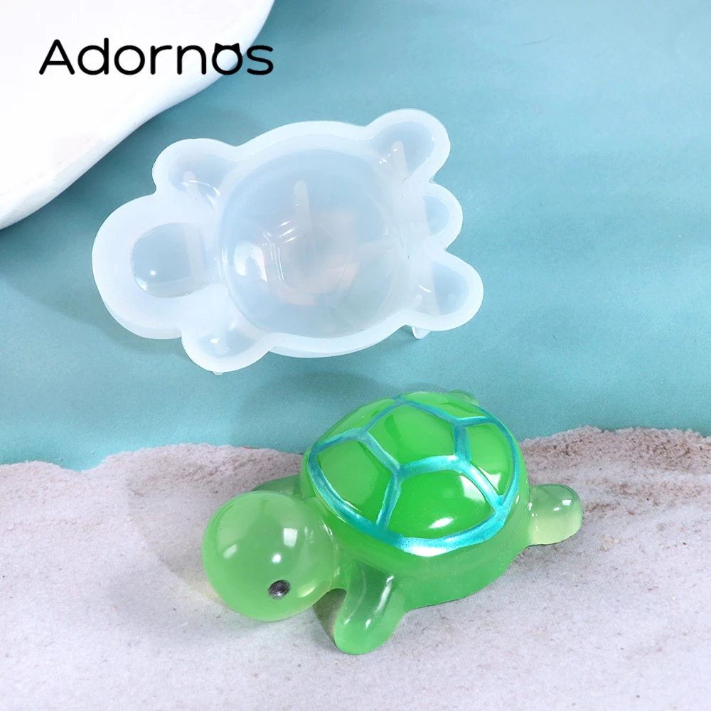 

Sea Turtle Silicone Casting Molds DIY Epoxy Resin Filling Small Tortoise Crafts Resin Molds Summer Ocean Style Decoration Tools