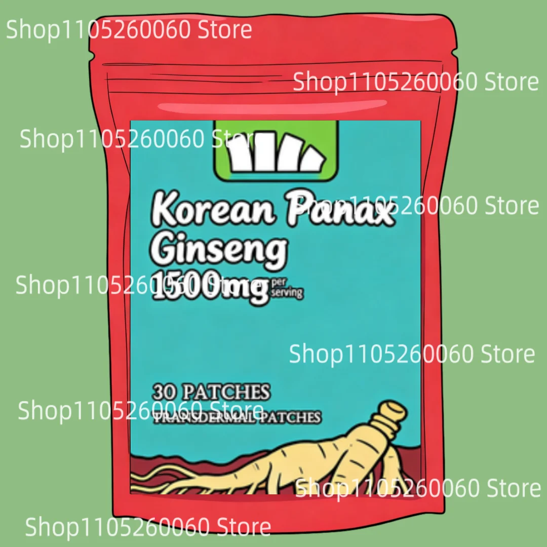 Carlyle Korean Panax Ginseng Transdermal Patches For Energy, Focus, Performance, Vitality & Immune 30 Patches