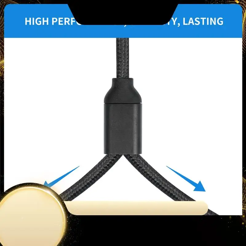 Bochara Type C Input To Dual XLR Male Output OFC Audio Cable For Speakers Amplifier Mixer