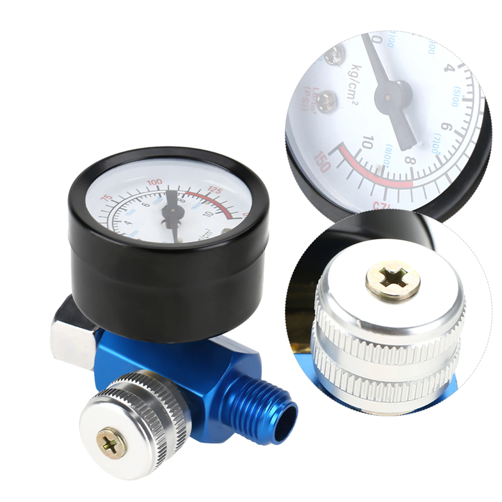 Air Pressure Regulator 1/4 Spray Paint Gun Air Pressure Regulator Pressure Gauge Pneumatic Tool Accessory Spray Gun Accessory