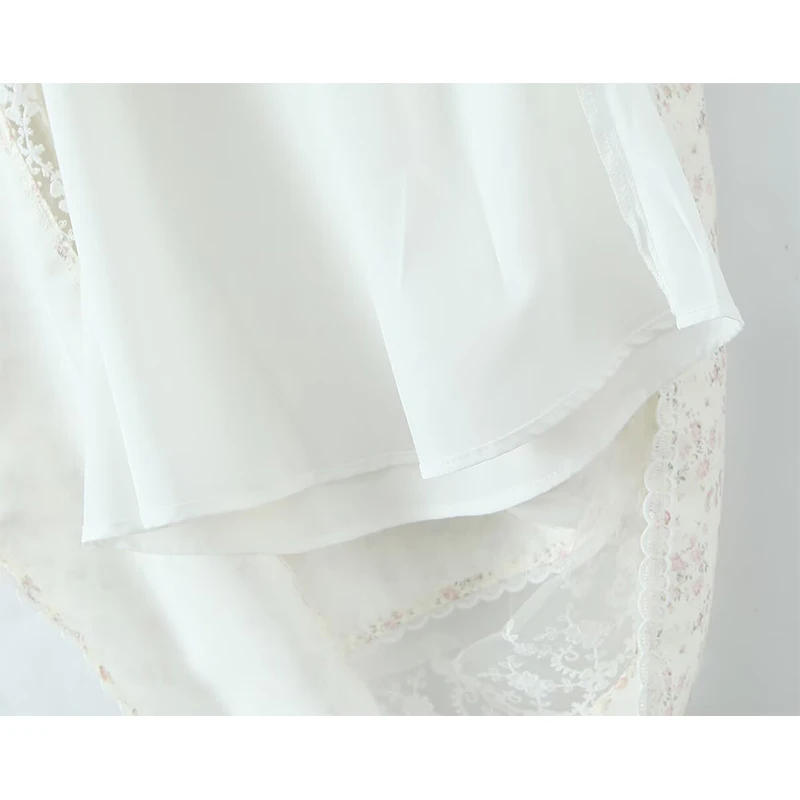 YENKYE Spitze Patchwork Blumendruck Sling Midi Langes Kleid Für Elegante Mädchen Sommer Urlaub Party Kleider Schnürung Robe 2026