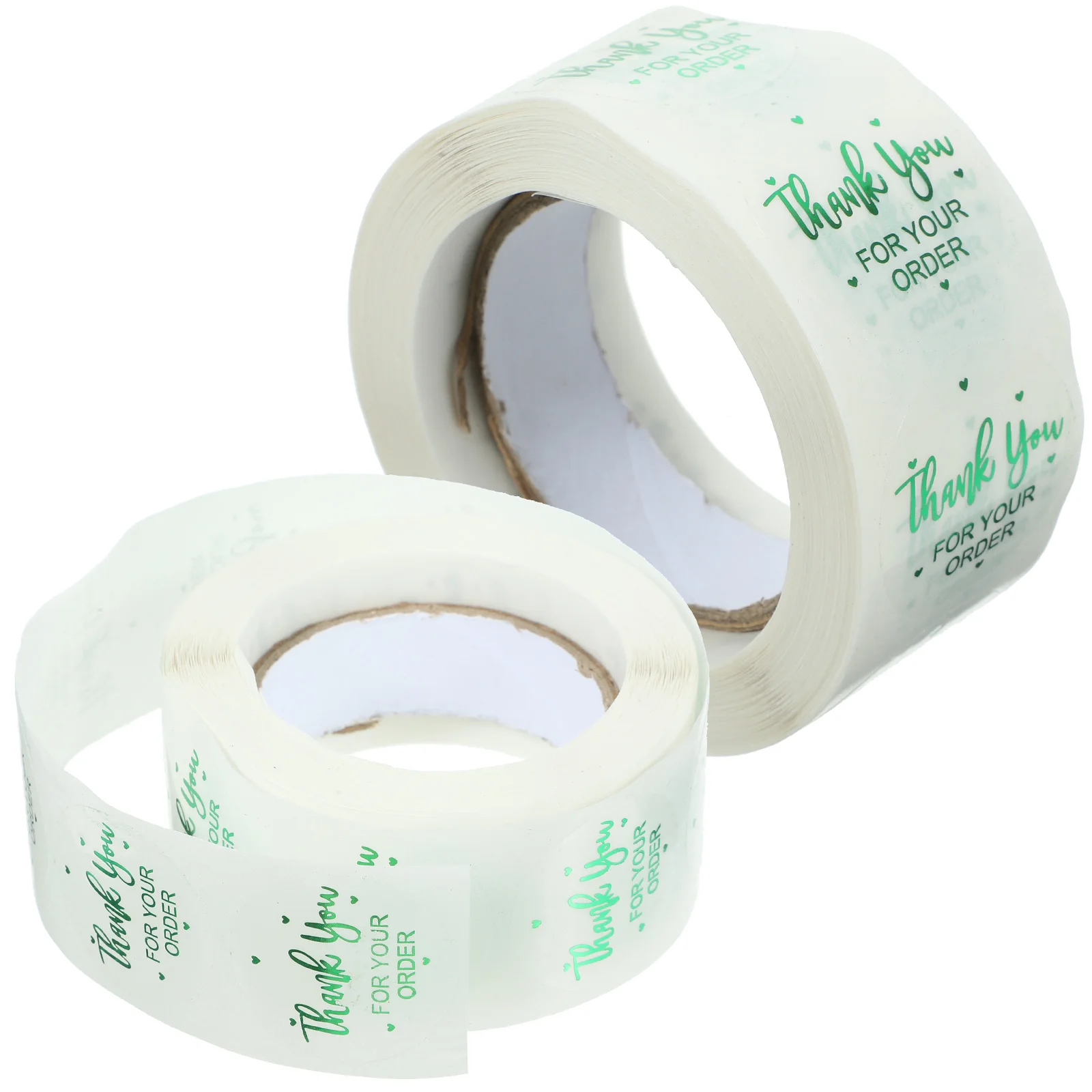 

2 Rolls Transparent Stickers Clear Adhesive Dots 25mm Green Christmas Halloween Thanksgiving Valentine NewYear Reusable
