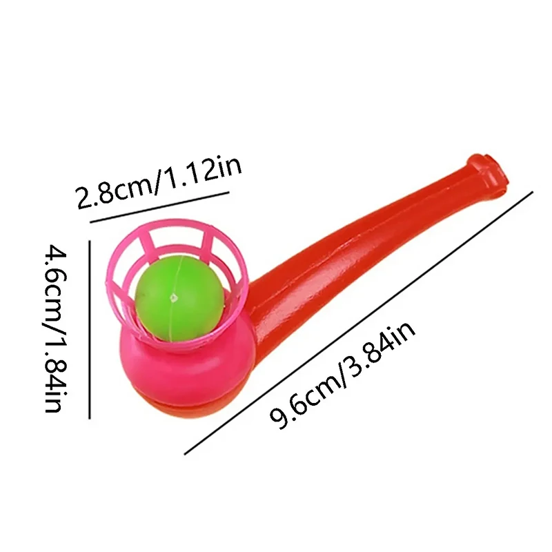 10pcs Suspended Blow Pipe Blow Ball Rod Game Children Balance Training Floating Blowing Ball Magic Dangling Family Kids Toy